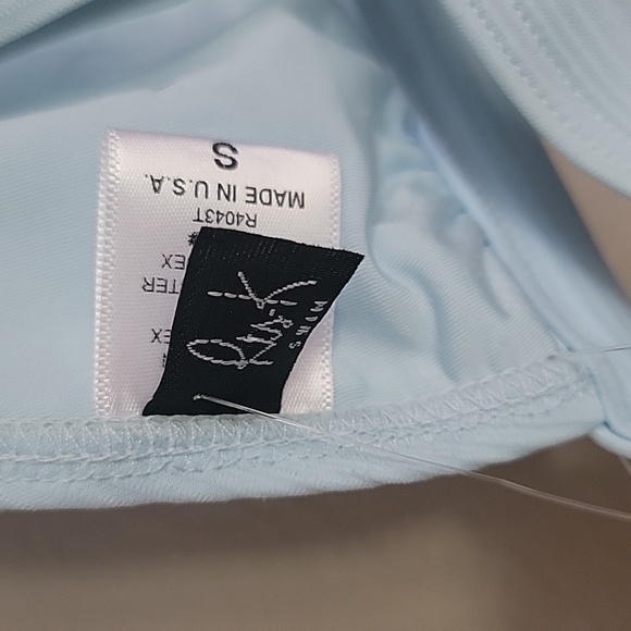 Ris k Blue Bikini Swimsuit Top Size S NWT - Picture 5 of 5